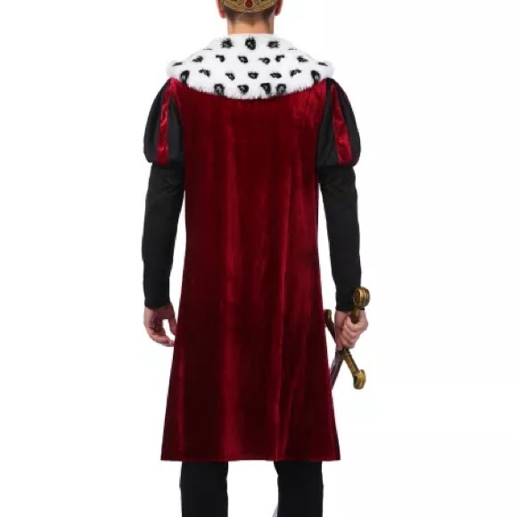👑 Noble King Costume – Medieval Royal – Spirit Halloween – Adult SM/MD 👑 - Picture 2 of 11